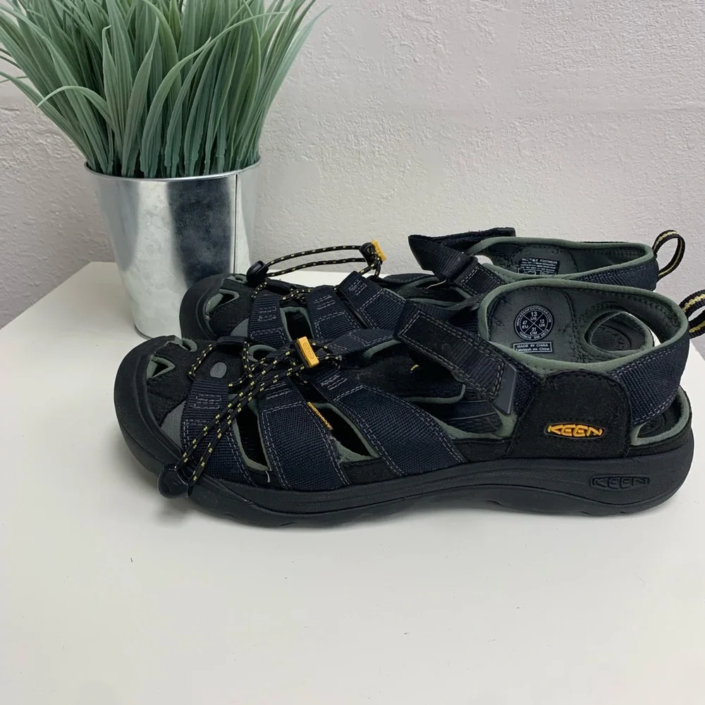 Keen Men’s Black Commuter Cycling Sandals. Size 13 - Picture 2 of 10